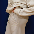 Sunbae Ivory Wide Leg Sweat Pant